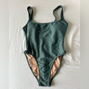 JCREW high leg, low back one piece